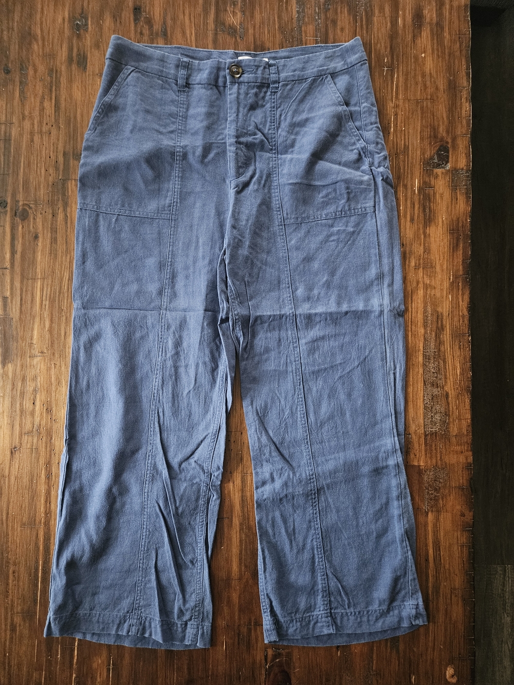 Northern Reflections Womens Size 12 Slate Blue Wide-Leg Pants